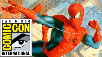 Peter Parker patrols his friendly neighborhood via Card #004, Magic: The Gathering - Marvel's Spider-Man (2025), Wizards of the Coast. Art by Paolo Rivera.