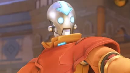 Zenyatta (Feodor Chin) prepares to master the four styles of bending in Overwatch 2 (2022), Blizzard Entertainment