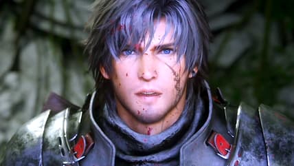 Clive Rosfield (Yuma Uchida/Ben Starr) witnesses the power of Cidolfus Telamon (Hiroshi Shirokuma/Ralph Ineson) in Final Fantasy XVI (2023), Square Enix