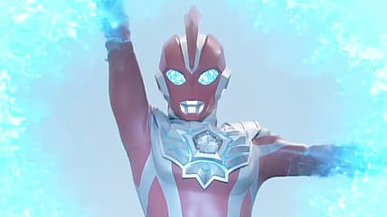 Ultraman Omega (Suit actor TBA) readies his Ultra Beam in Ultraman Omega (2025), Tsuburaya Pro
