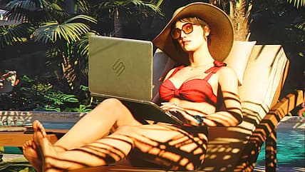 Charlotte Roth (Noémie Nakai) never stops working in 007 First Light (2026), IO Interactive