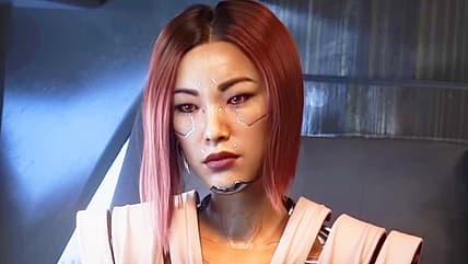 Songbird (Minji Chang) meets the President in Cyberpunk 2077: Phantom Liberty (2023), CD Projekt Red