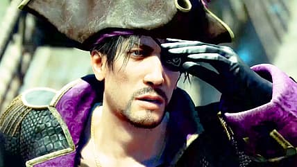 Goro Majima sees an enemy ship on the horizon in Like A Dragon: Pirate Yakuza in Hawaii (2025), SEGA