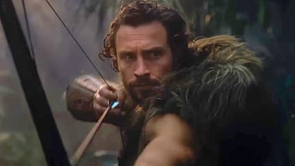 Kraven (Aaron Taylor-Johnson) stalks the jungles in Kraven the Hunter (2023), Sony Pictures