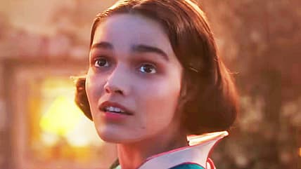 Snow White is interrupted before kissing Jonathan in Snow White (2025), Disney
