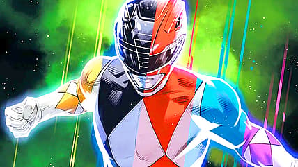 Tommy cycles through the Morphin' Grid on Dan Mora's variant cover, Mighty Morphin Power Rangers