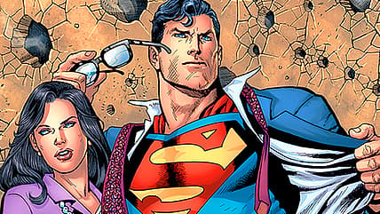 Superman and Lois survive gunfire on variant cover to Action Comics #1000 (2018), DC