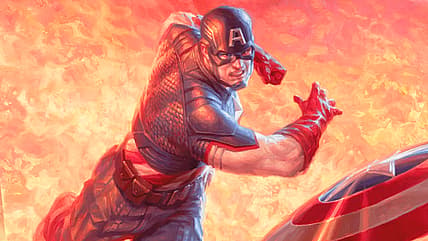 Star-Spangled Avenger via Captain America, First Avenger Magic: The Gathering Secret Lair Drop