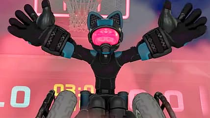 A player is ready to shoot some hoops in Drag x Drive (2025), Nintendo