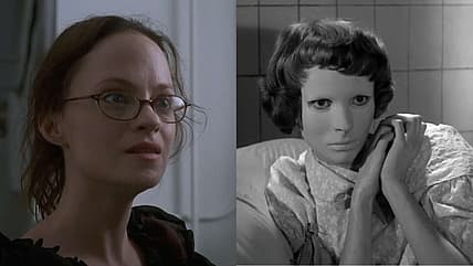 Angela Bettis in May (2002), Lions Gate Films; Édith Scob in Eyes Without A Face (1960)
