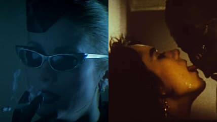 Catherine Deneuve in The Hunger (1983), MGM/UA; Beatrice Manowski in Nekromantik (1988)