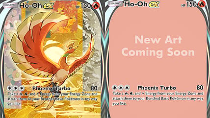 Ho-Oh EX Card #240 in Pokémon Trading Card Game Pocket - Wisdom of Sea and Sky (2025), Nintendo