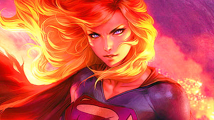 Supergirl stands defiant against end of reality on Stanley 'Artgerm' Lau's variant to Dark Knights