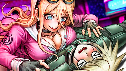 Miu Iruma performs maintenance on K1-B0's AI in Danganronpa V3: Killing Harmony (2017), Spike