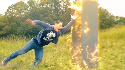 Christopher Smith (John Cena) makes a run for last exit off Sanctuary in Peacemaker Season 2