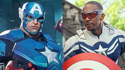 Sam Wilson lands ahead of his sonic boom in Captain America: Brave New World (2025), Marvel