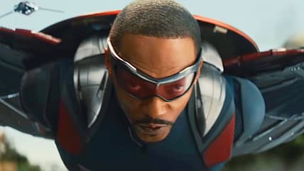 Sam Wilson and Red Wing chase Sidewinder in Captain America: Brave New World (2025), Marvel