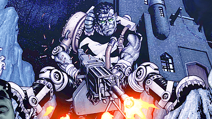 Franken-Castle attacks undead Ratzis on Punisher Vol. 8 #5 (2010), Marvel Comics