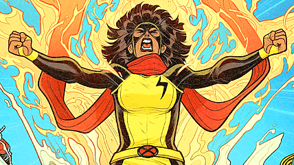 Ms. Marvel does her best Phoenix impression on Elizabeth Torque's variant cover to Ms. Marvel: The