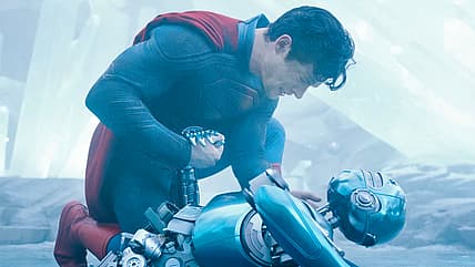 Superman (David Corenswet) rushes to Kelex's side in Superman (2025), DC Studios