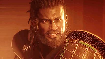 Yasuke (Tongayi Chirisa) comes to blows with Naoe (Masumi Tsunoda) in Assassin's Creed Shadows