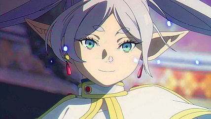 Frieren (Atsumi Tanezaki) prepares to bring a decisive end to her Spiegel clone in Frieren: Beyond Journey's End Episode 25 "A Fatal Vulnerability" (2024), Madhouse