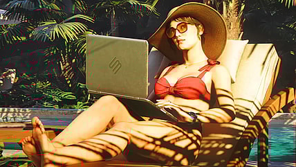 Charlotte Roth (Noémie Nakai) never stops working in 007 First Light (2026), IO Interactive