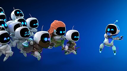 Astro Bot rallies the troops in Astro Bot (2025), Team Asobi