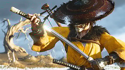 Atsu (Erika Ishii) sheathes her blade in Ghost of Yōtei (2025), Sucker Punch