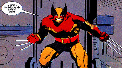 Wolverine is ready to take on Apocalypse in Wolverine: The Jungle Adventure Vol. 1 #1 (1993), Marvel Comics. Words by Walter Simonson, art by Mike Mignola, Bob Wiacek, Mark Chiarello, and Ken Bruzenak.