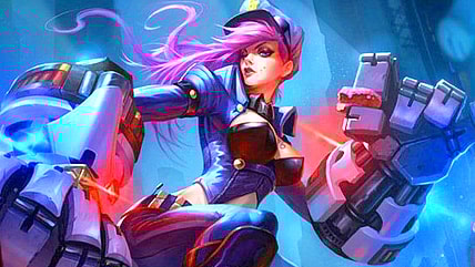 Officer Vi stops for a snack in League of Legends (2009), Riot Games