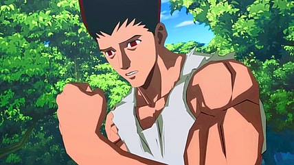 Gon (Megumi Han) is shocked by the power he wields in (Miyuki Sawashiro) Hunter x Hunter Nen x Impact (2025), Eighth Co. Ltd.