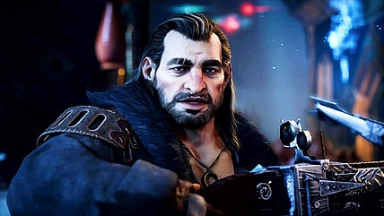 Varric (Brian Bloom) lays out the pary's next move in Dragon Age: The Veilguard (2024), BioWare