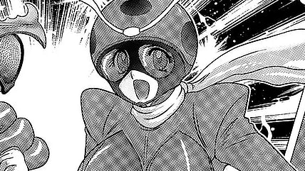 Tackle is ready for a fight in Denpa Ningen Tackle-chan Special 2-han (2009