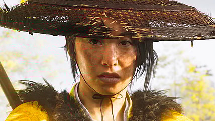 Atsu (Erika Ishii) prepares to fight in Ghost of Yōtei (2025), Sucker Punch