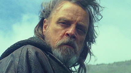 Luke Skywalker (Mark Hamill) tells Rey (Daisy Ridley) to abandon her Jedi dreams in Star Wars: Episode VIII - The Last Jedi (2017), Disney/Lucasfilm