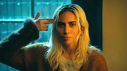 Harleen (Lady Gaga) wishes she was in a better movie in Joker: Folie à Deux (2024), Warner Bros. Pictures