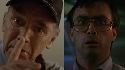 Mark Rylance likes to eat in silence in Bones and All (2018) Metro-Goldwyn-Mayer and Jeffery Combs gets cold feet in Bride of Re-Animator (1990) 50th Street Films