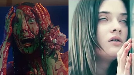 They're all gonna laugh at Sissy Spacek in Carrie (1976) United Artists and Eva Bourne is Elena in Beyond the Black Rainbow (2010) Mongrel Media