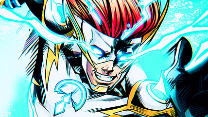 Zephyr Arland lights up the track in RippaZine Vol. 1 #5 "Blue-Shift: Tryouts" (2025), Rippaverse. Words by Andrew Rodriguez, art by Edu Souza and Andrew Cramer.