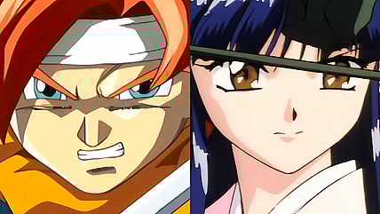Crono is determined to fight his way through Zenan Bridge in Chrono Trigger (1995), SquareSoft | Sakura Shinguji (Chisa Yokoyama/Jenny Larson) prepares to fight a robot in Sakura Wars (1996), Sega