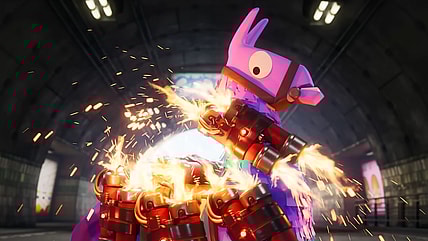 A llama piñata realizes it's covered in dynamite in Fortnite Battle Royale Chapter 6 Season 2 - LAWLESS | Cinematic Gameplay Trailer, Fortnite via YouTube