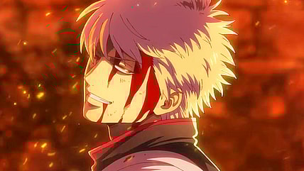 Gintoki Sakata (Tomokazu Sugita) gazes at the battlefield in the announcement trailer for New Gintama the Movie: Yoshiwara in Flames (2026), BN Pictures