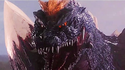 SpaceGodzilla has the upper hand in Godzilla vs. SpaceGodzilla (1994), Toho Co. Ltd.