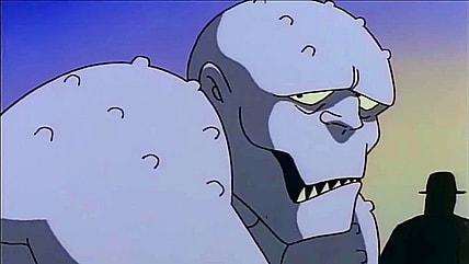 Killer Croc (Aron Kincaid) is freaked out a bit in Batman: The Animated Series Season 1 Episode 46 "Almost Got 'Im" (1994), Warner Bros. Animation