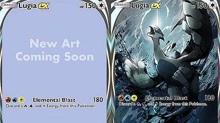 Lugia EX 'Coming Soon' Print (Card #211), Pokémon Trading Card Game Pocket - Wisdom of Sea and Sky (2025), Nintendo / Lugia unleashes a storm via Lugia EX (Card #211), Pokémon Trading Card Game Pocket - Wisdom of Sea and Sky (2025), Nintendo