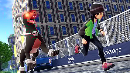 An Alpha Houndoom chases down a player in Pokémon Legends: Z-A (2025), Nintendo