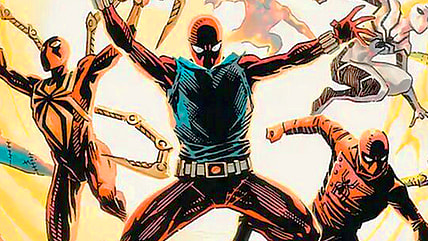 The Scarlet Spider leads the multiversal charge via Multiversal Passage (Card #206), Magic: The Gathering - Marvel's Spider-Man (2025), Wizards of the Coast. Art by Jim Chueng and Jay David Ramos.