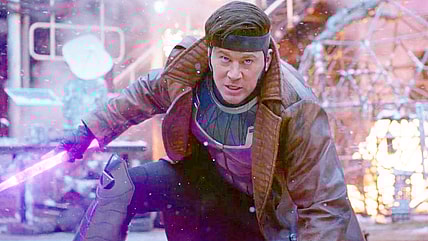 Gambit (Channing Tatum) makes quick work of the Void's more criminal residents in Deadpool & Wolverine (2024), Marvel Entertainment