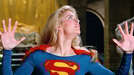 Kara (Helen Slater) learns about boundaries in Supergirl (1984), Warner Bros. Pictures